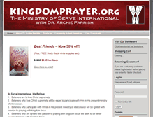 Tablet Screenshot of kingdomprayer.org